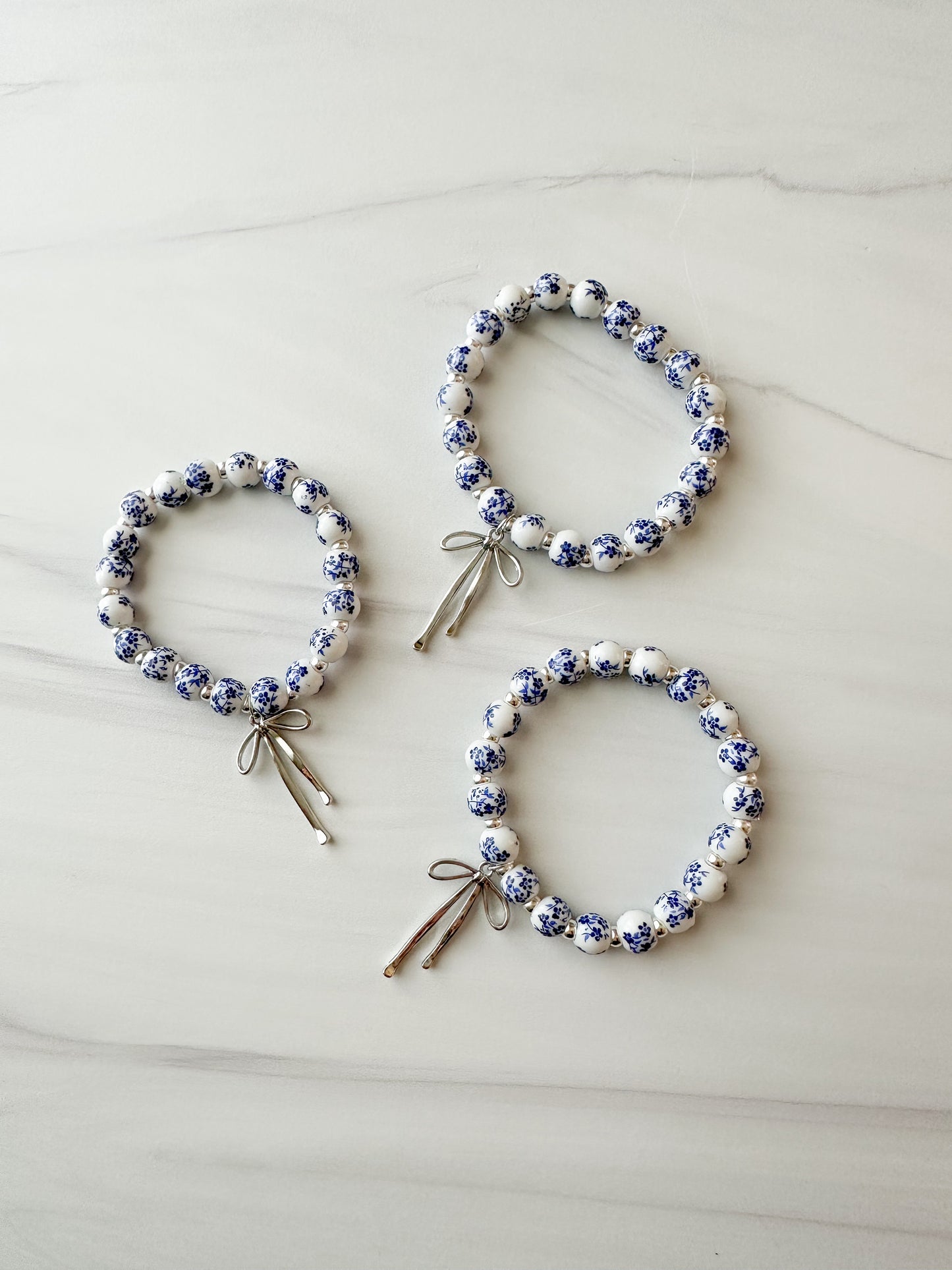 Blue Willow Bow Bracelet