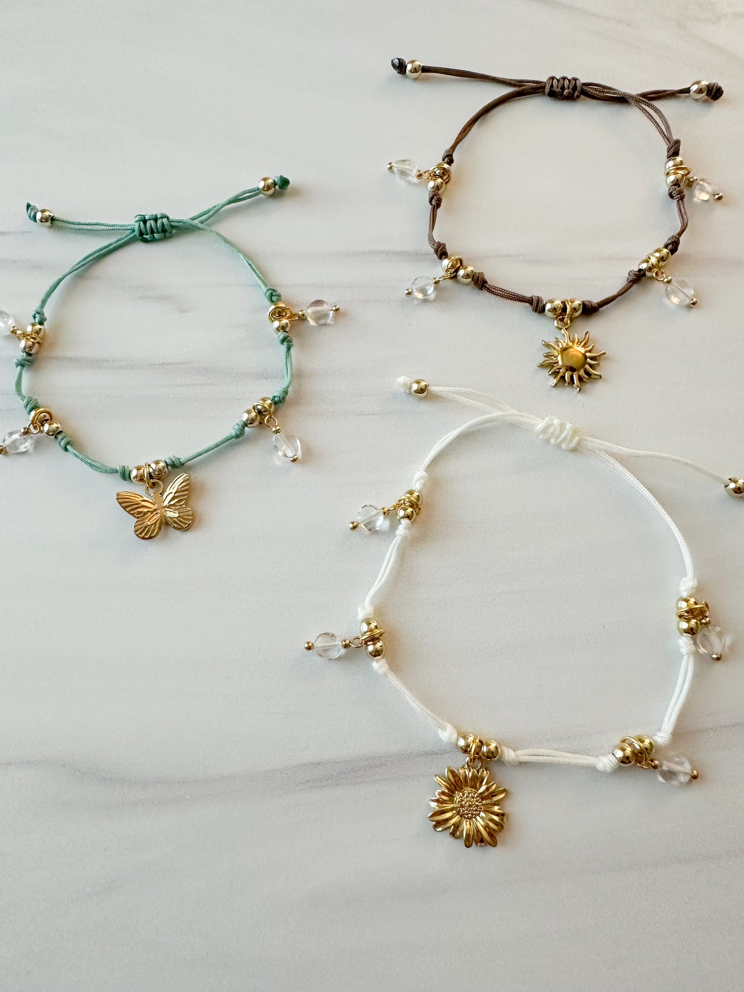 Golden Meadow Charm Bracelet
