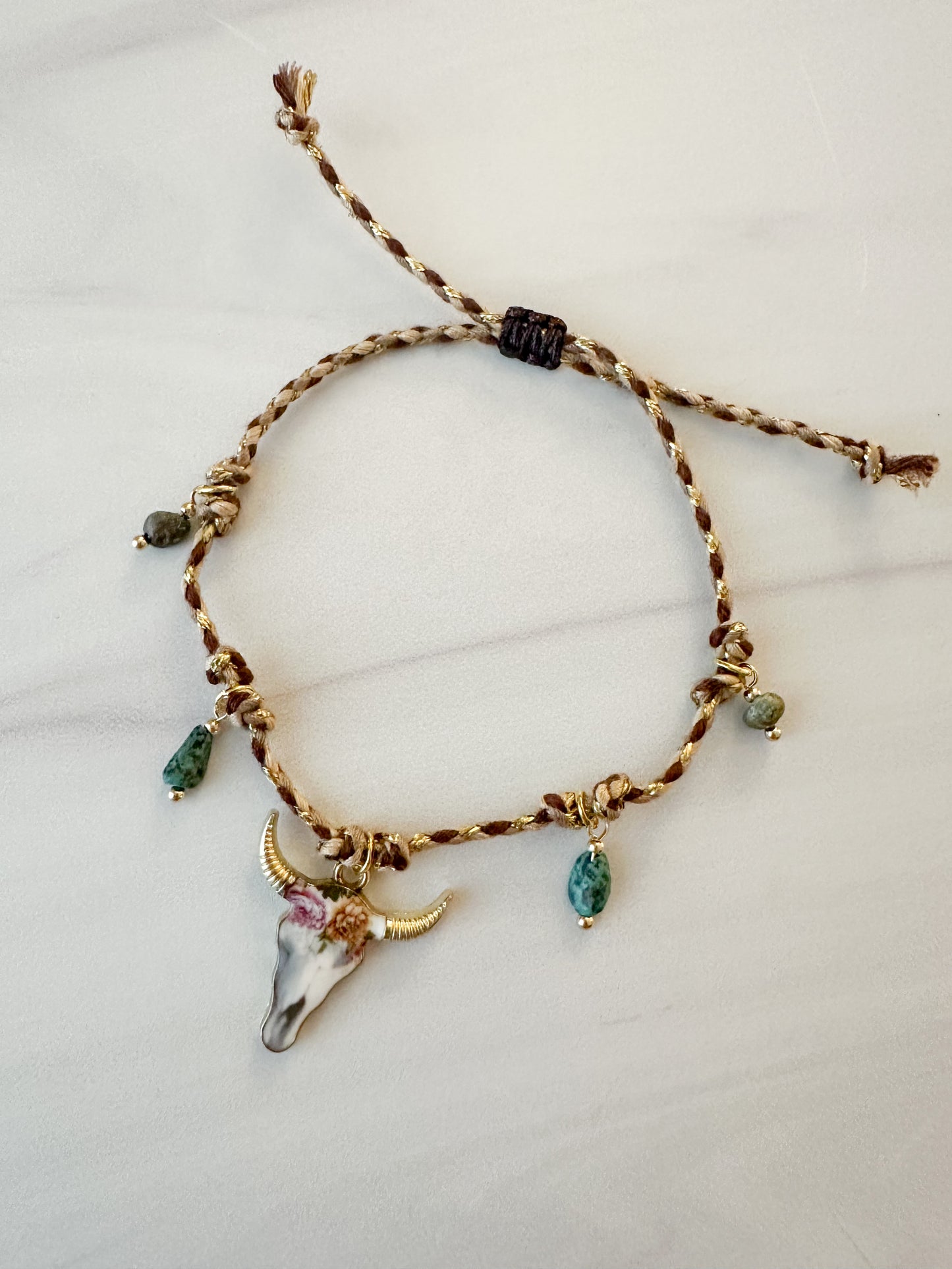Western Bloom Charm Bracelet
