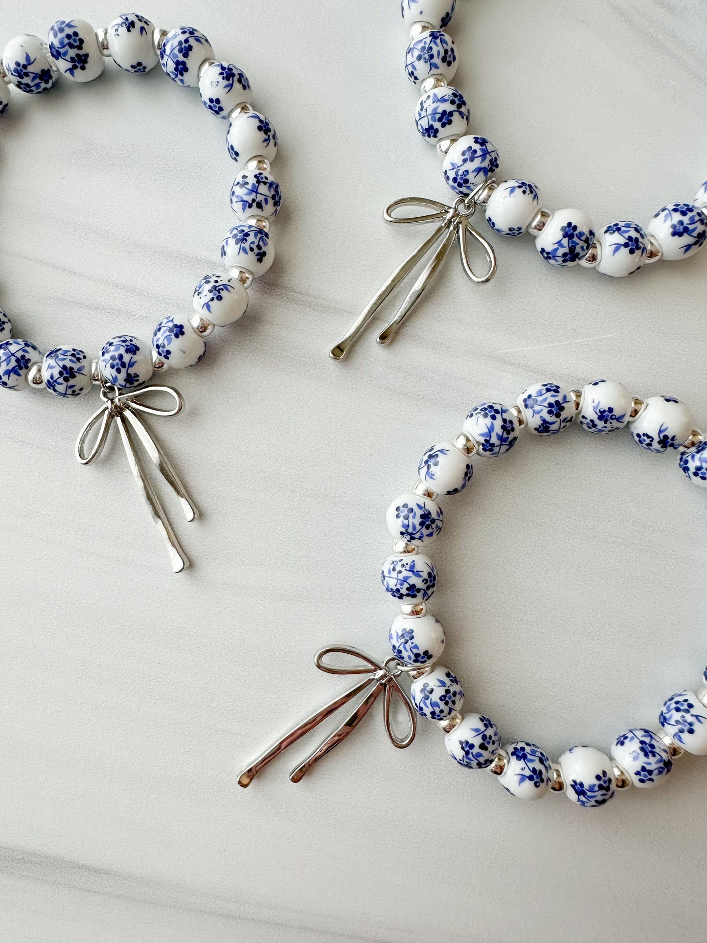 Blue Willow Bow Bracelet
