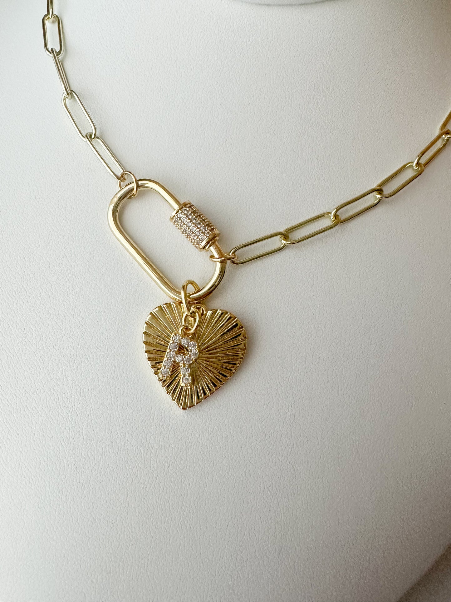 Radiant Heart Charm Necklace