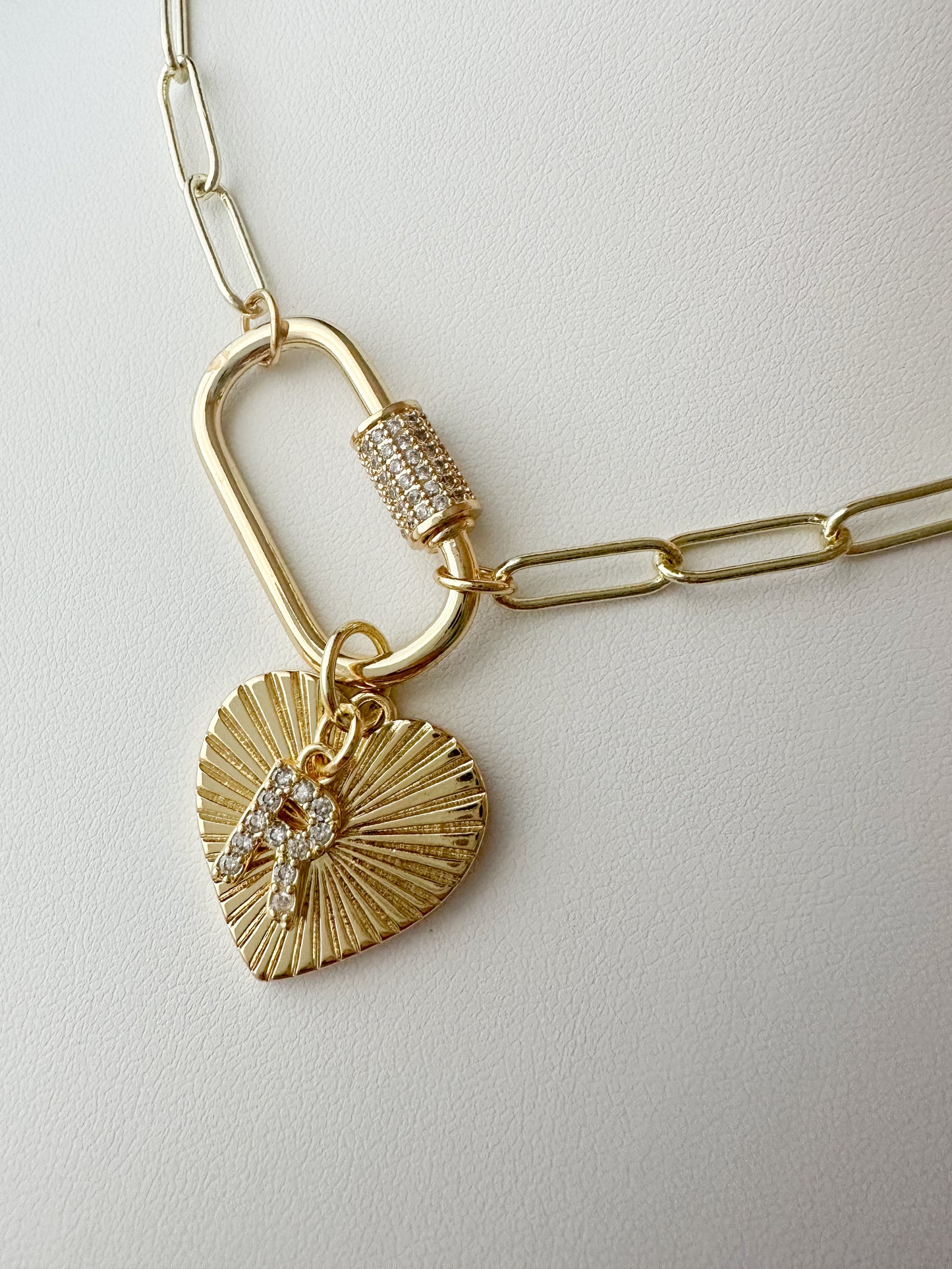 Radiant Heart Charm Necklace