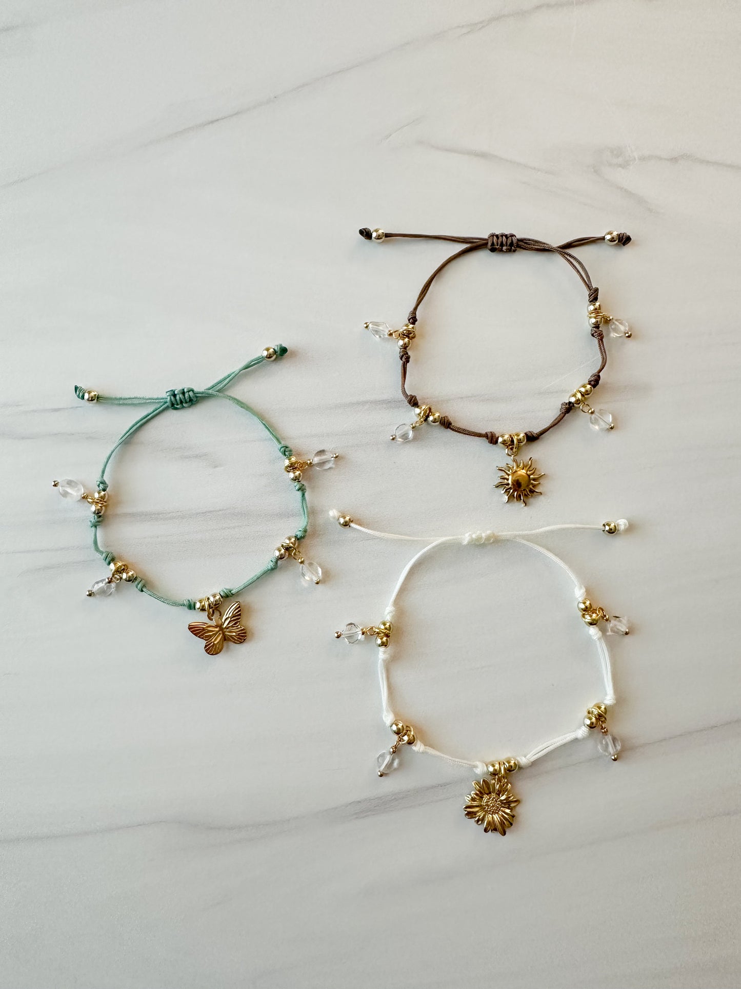 Golden Meadow Charm Bracelet