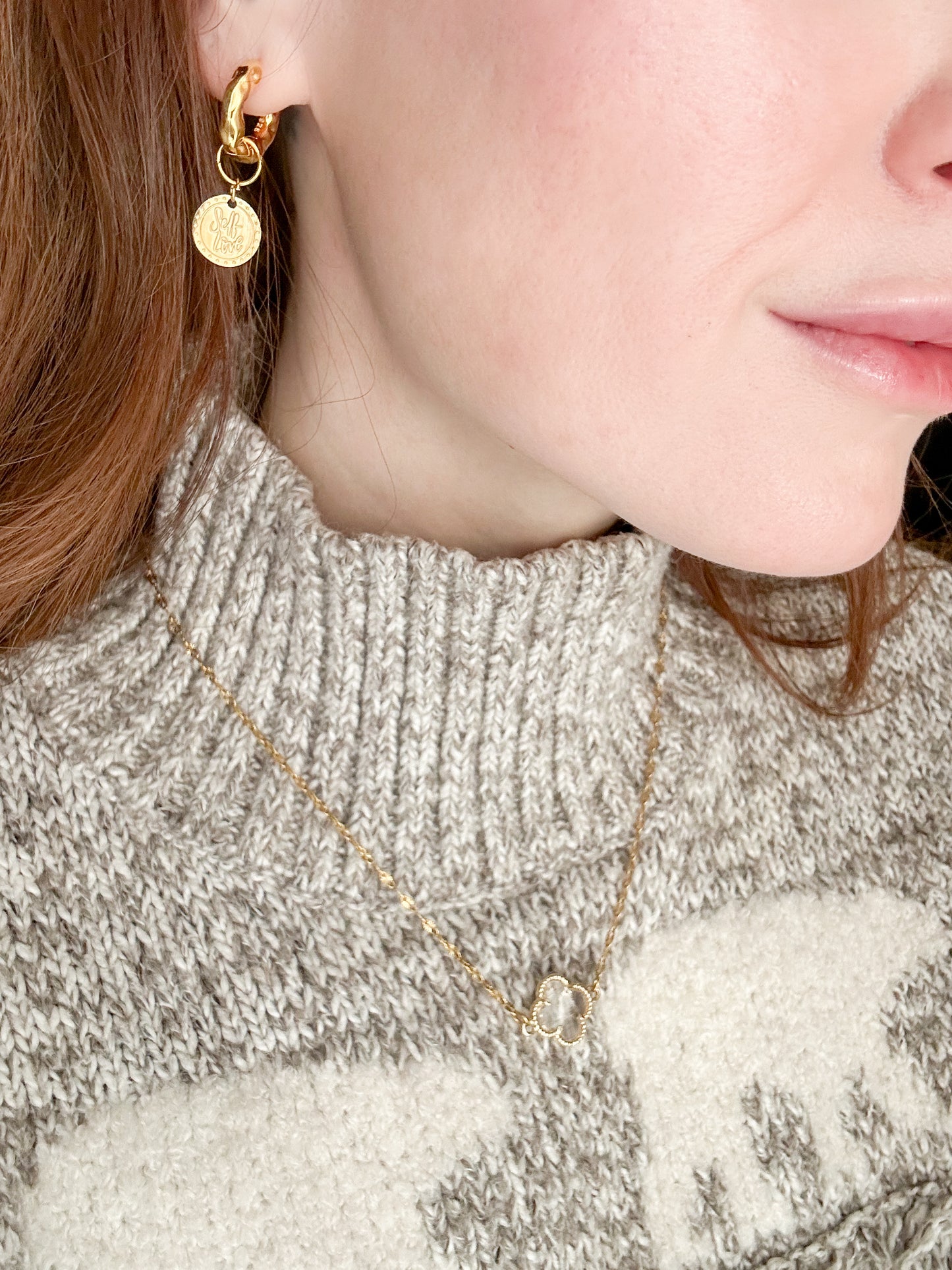Royal Clover Charm Necklace
