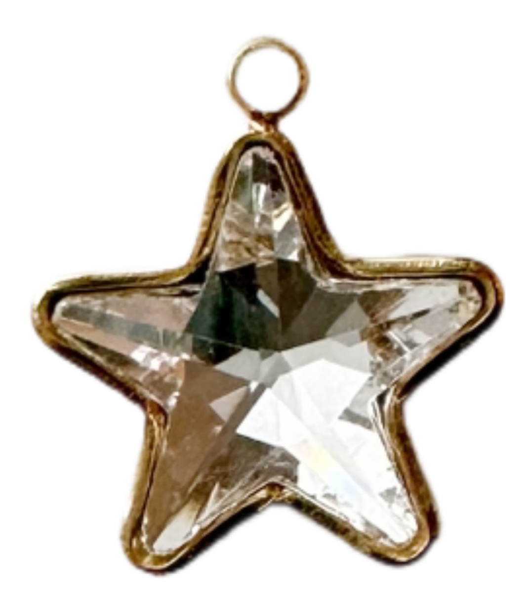 White rhinestone star charm