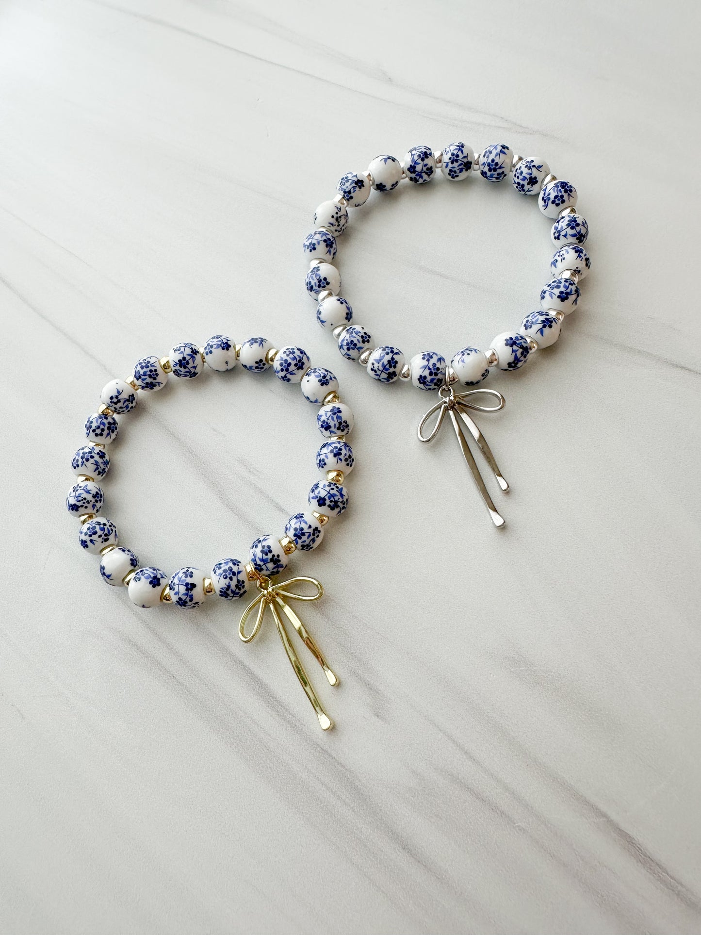 Blue Willow Bow Bracelet