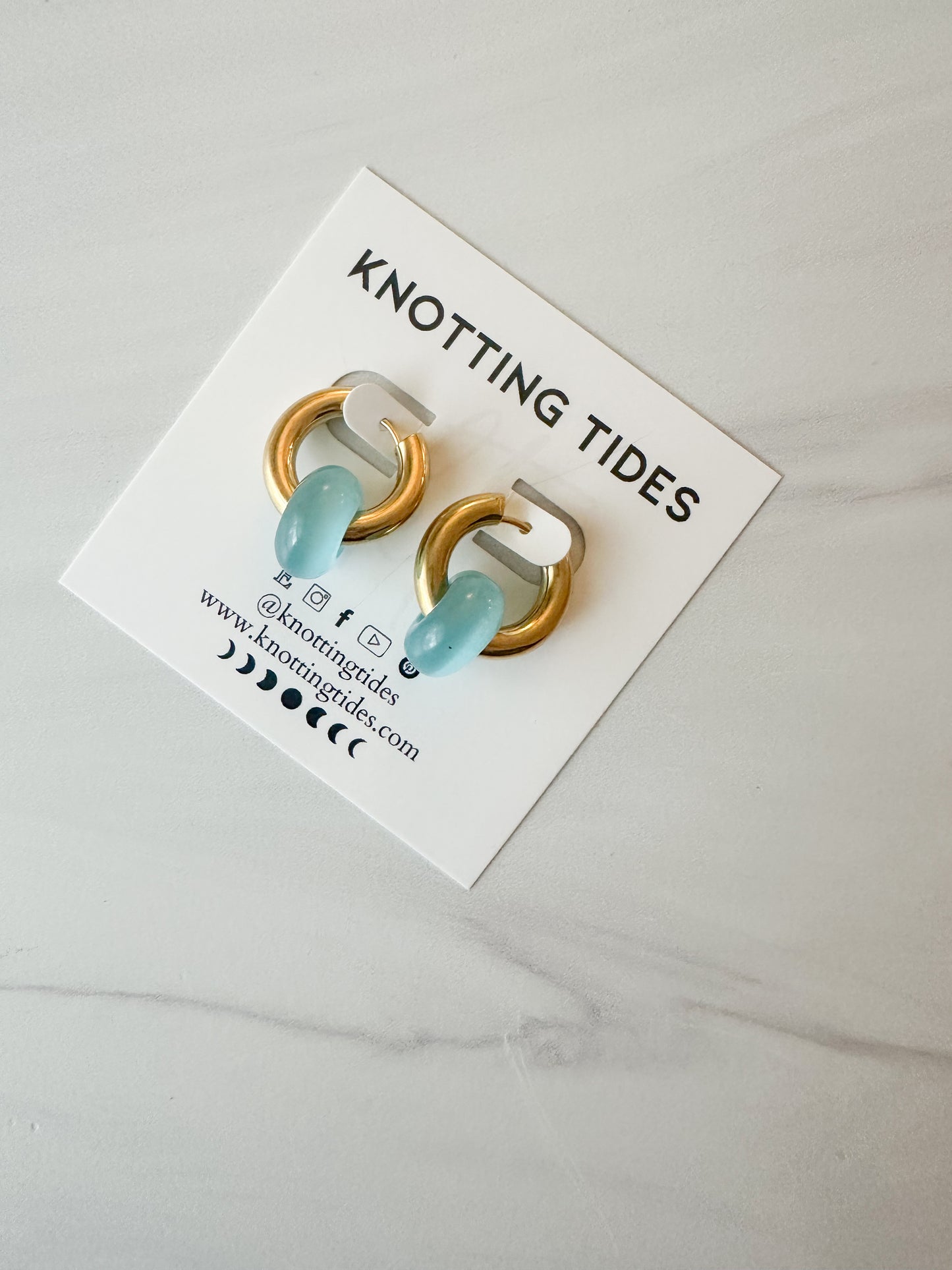 Sea Glass Glow Hoops