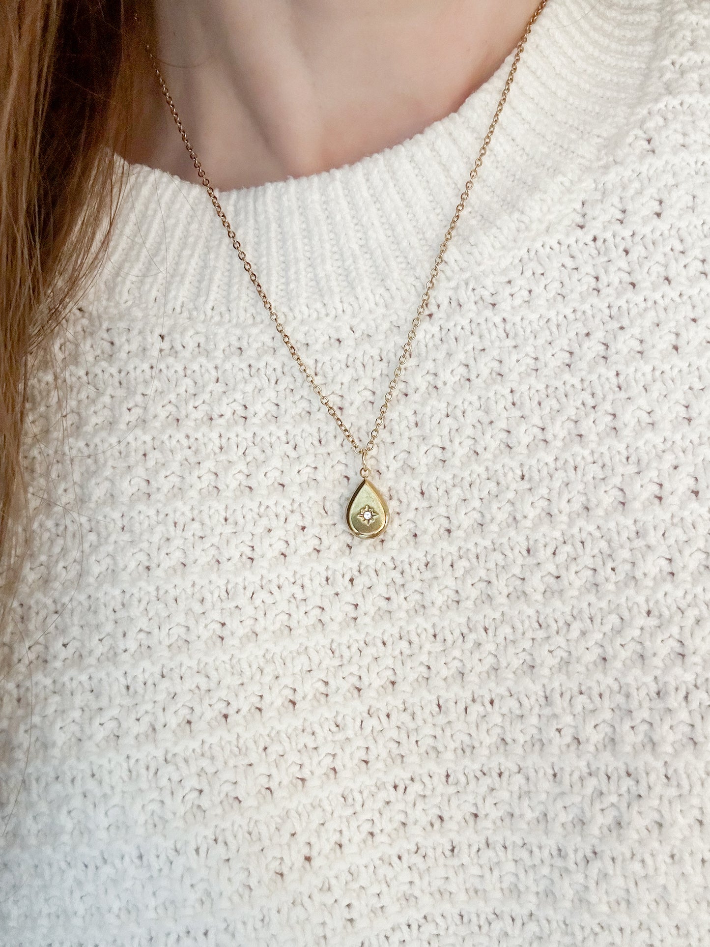 Celeste Teardrop Necklace