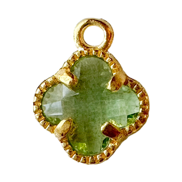 Peridot Clover Charm