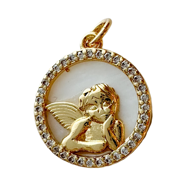 Cherub Pave Charm