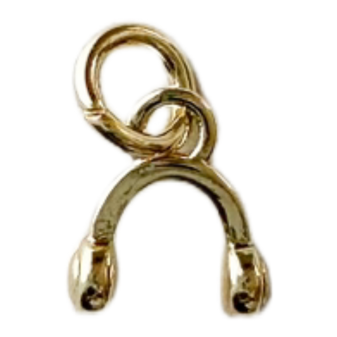 Golden Headphones Charm