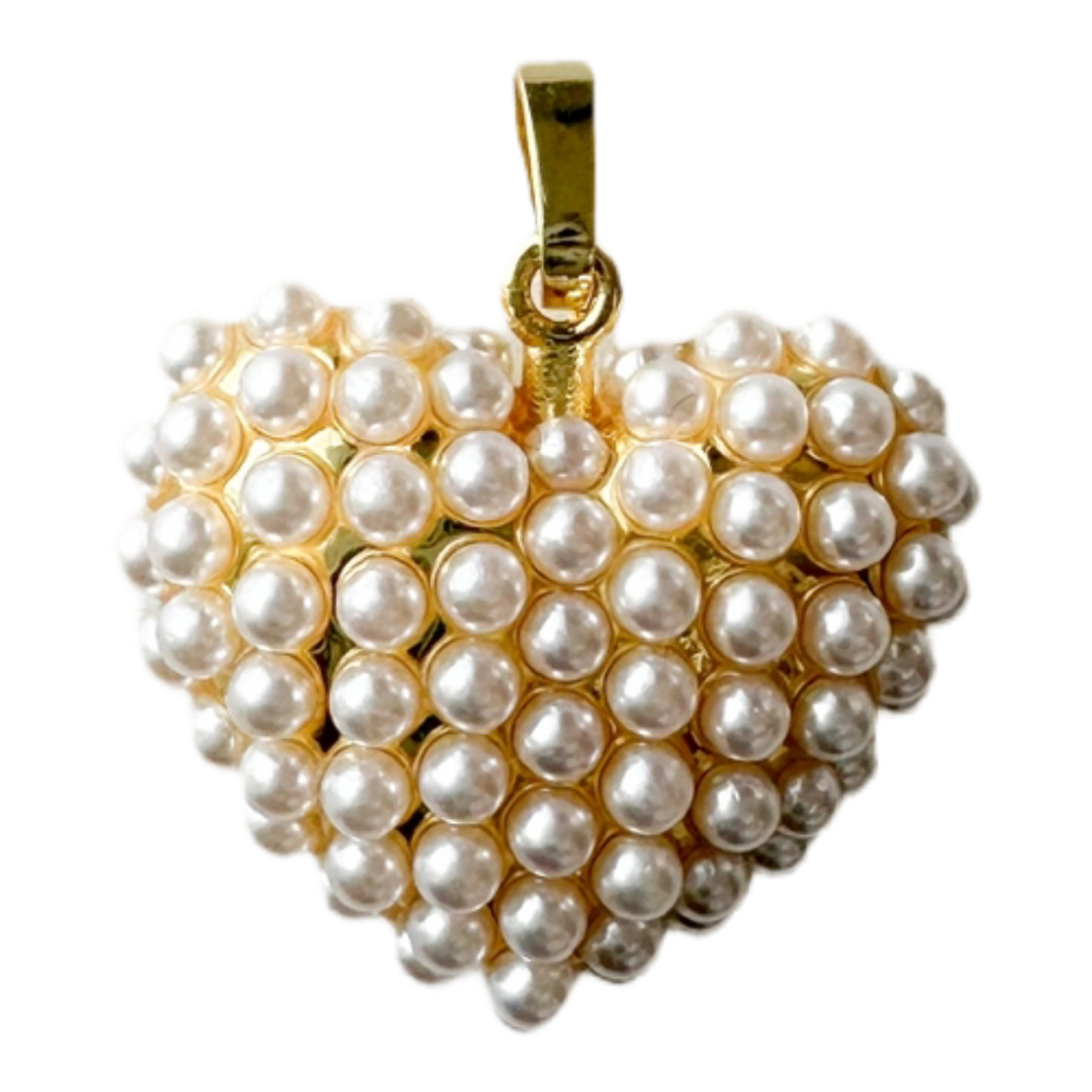 Pearl Reverie Heart Charm