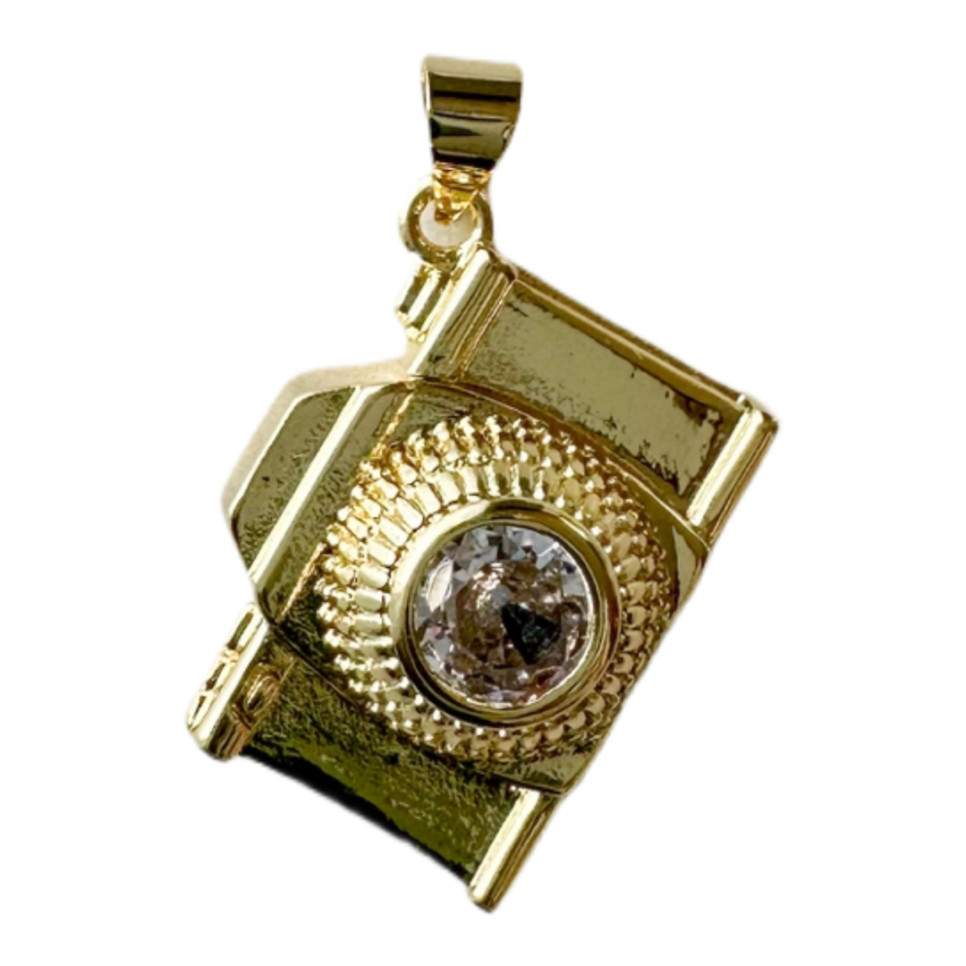 Golden Snapshot Camera Charm