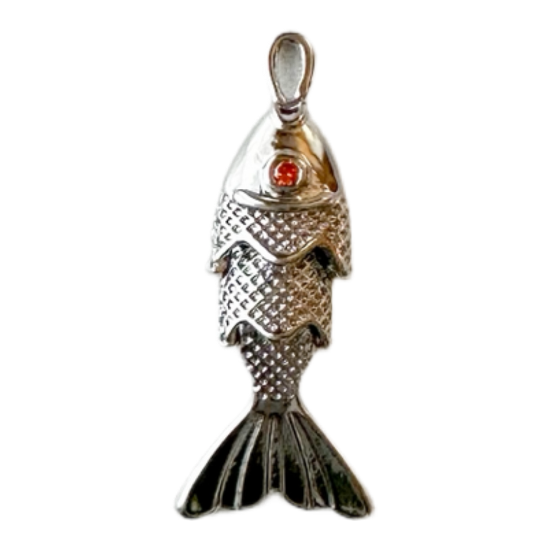 Silver Lucky Fish Charm