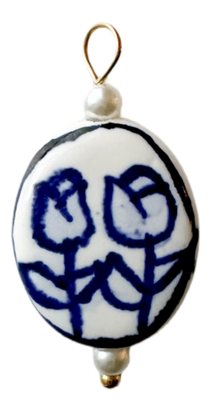Porcelain Tulip Charm