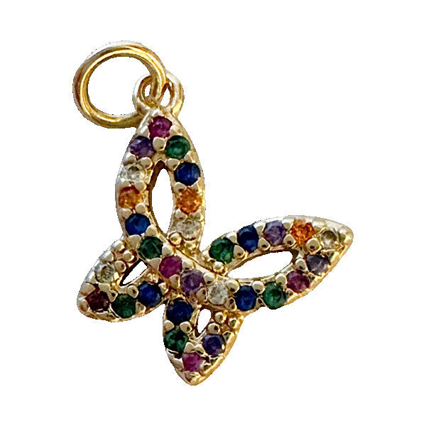 Butterfly Pave Charm