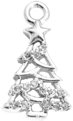 Pave Christmas Tree Charm
