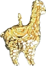 Golden Llama Charm