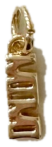 Gold Mimi word charm