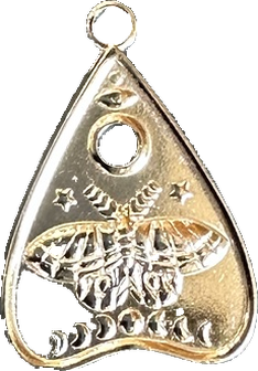 Moth Planchette Charm in silver