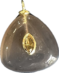 Smoky Quartz Drop Charm