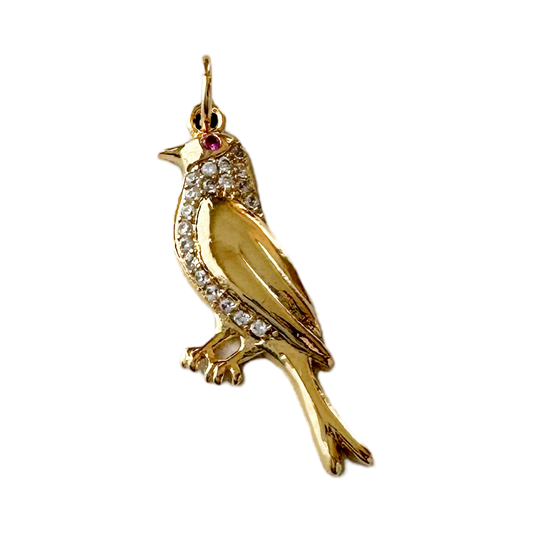 Gold Finch Charm