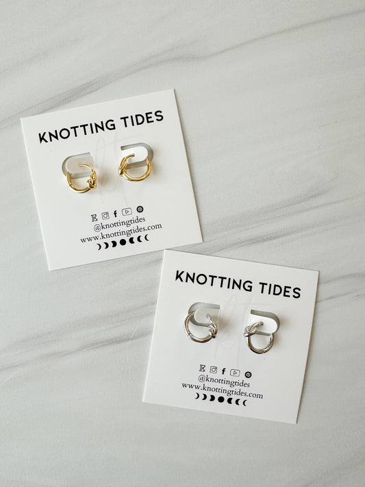 Tide Knot Hoops