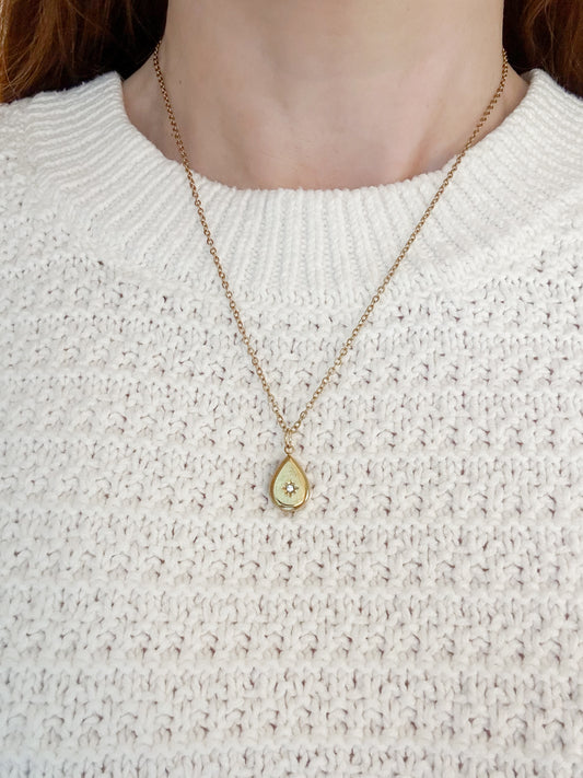 Celeste Teardrop Necklace