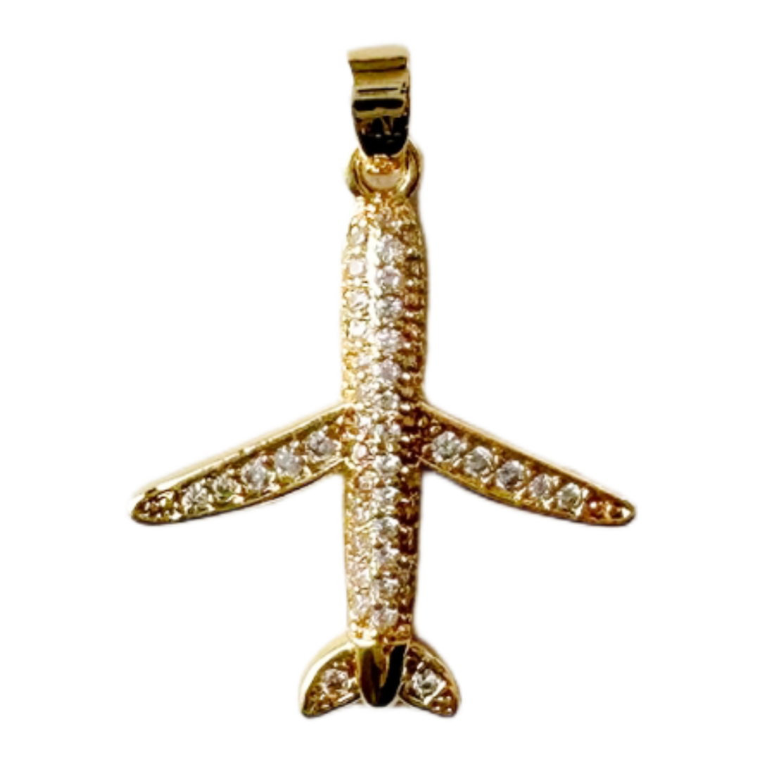 Pave Plane Charm