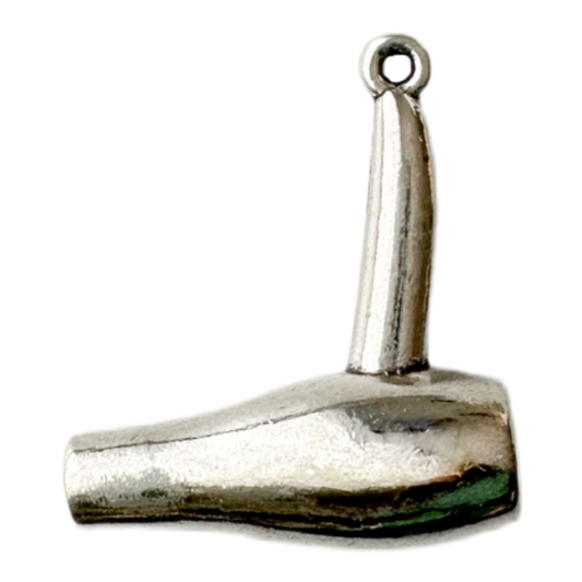 Silver Hair Dryer Charm