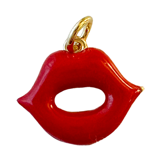 Red Lips Charm