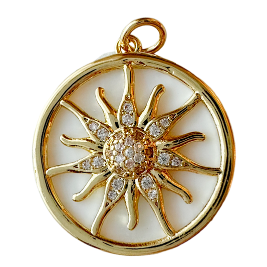 Sun Pave Charm