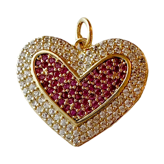 Heart Pave Charm