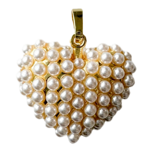 Pearl Reverie Heart Charm