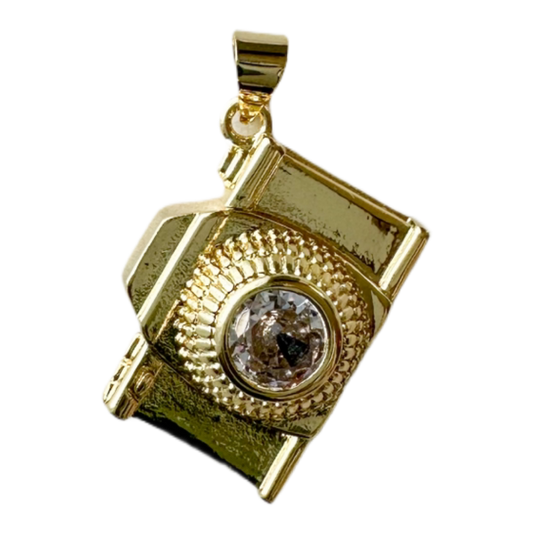 Golden Snapshot Camera Charm