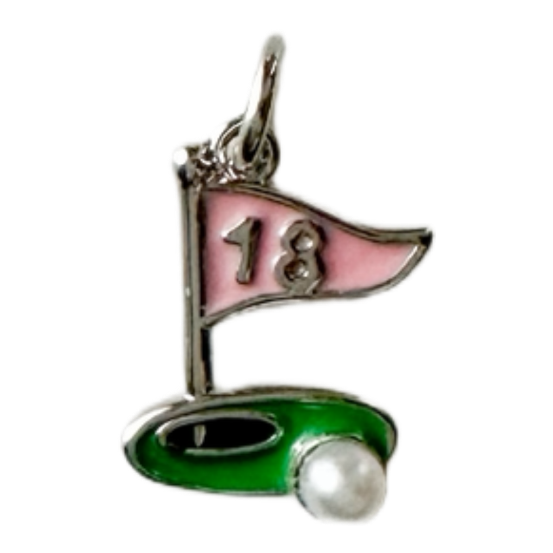 18th Hole Golf Charm (Silver)