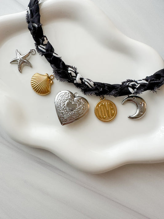5 Charm Custom Bandana Necklace