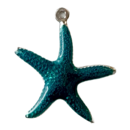 Teal Starfish Charm