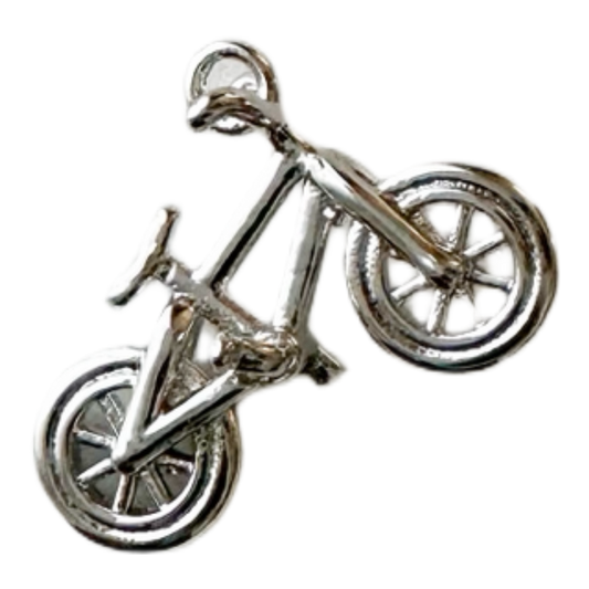 Silver Mini Cruiser Bike Charm