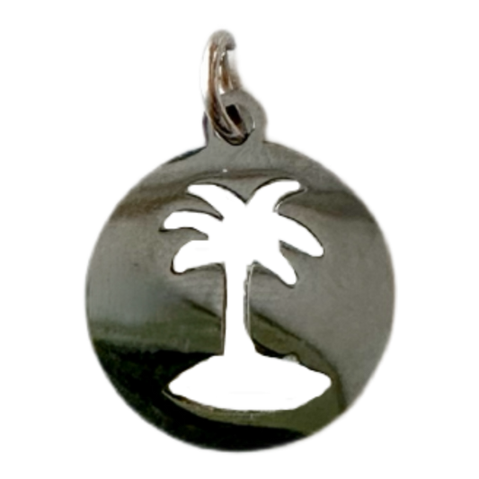 Silver Palm Tree Charm