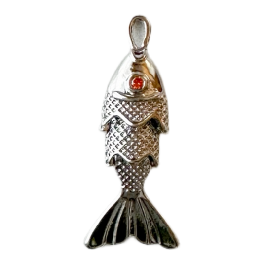 Silver Lucky Fish Charm