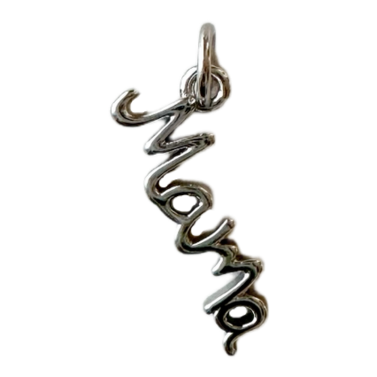 Script Mama Charm (Silver)