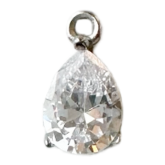 Teardrop Gem Charm