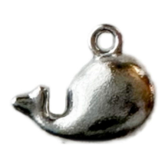 Silver Whale Charm