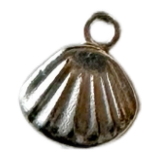 Silver Seashell Charm