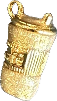 Textured Coffee To-Go Charm