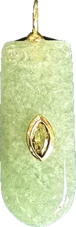 Green Aventurine Bar Charm