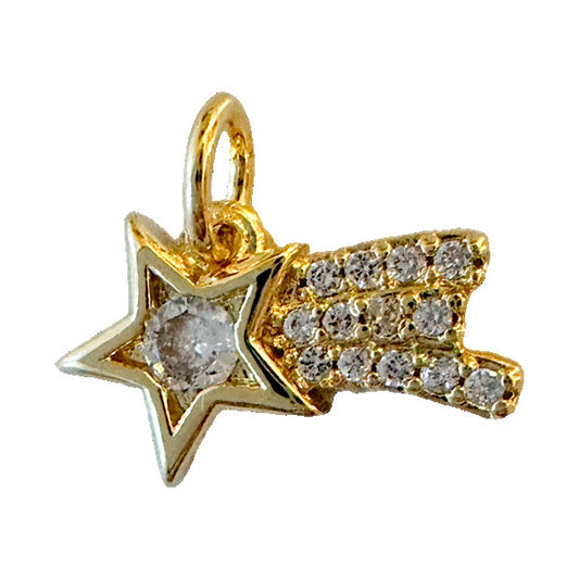 Shooting Star Pave Charm