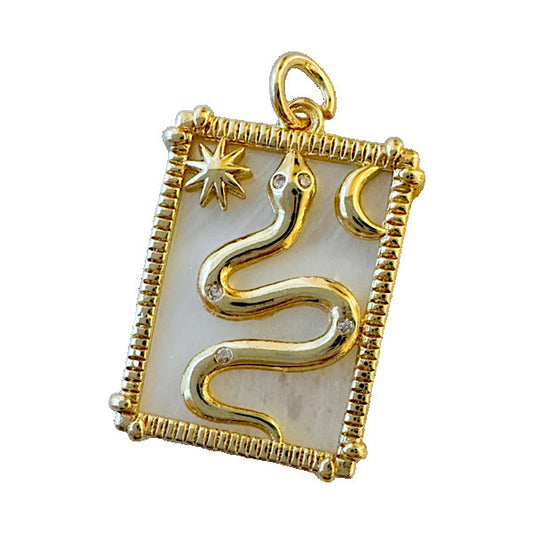 Snake Tarot Charm