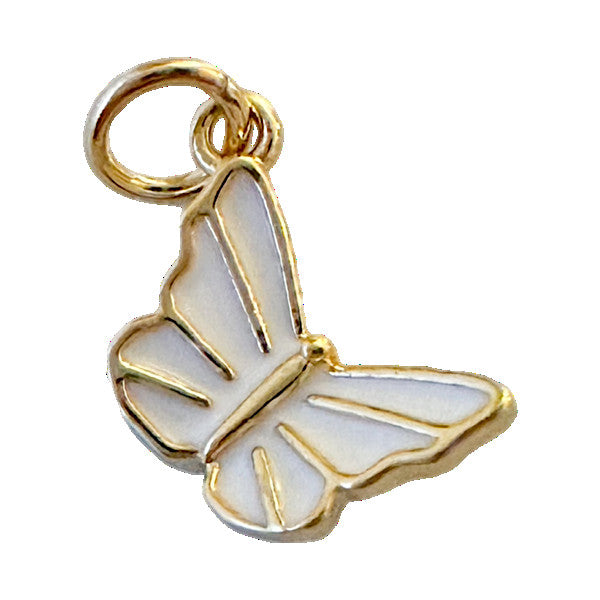 White Butterfly Charm